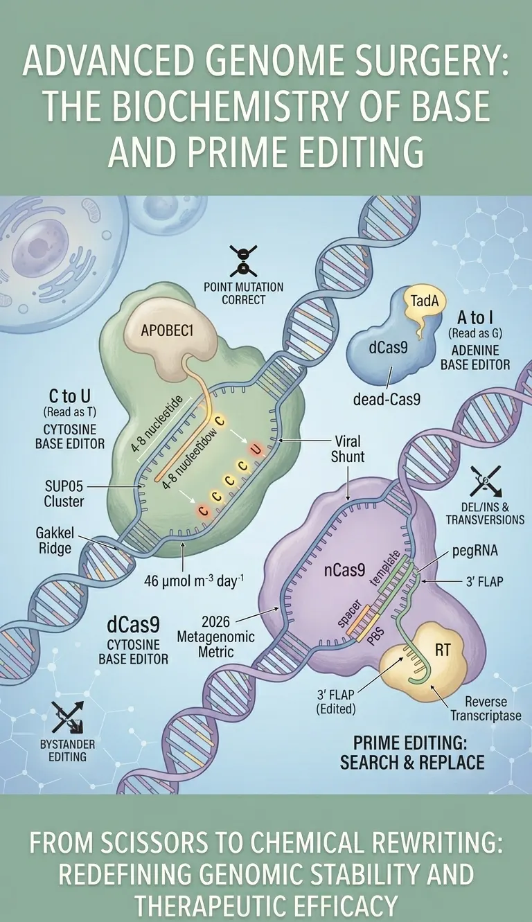 Advanced Genome Surgery: The Biochemistry of Base and Prime Editing