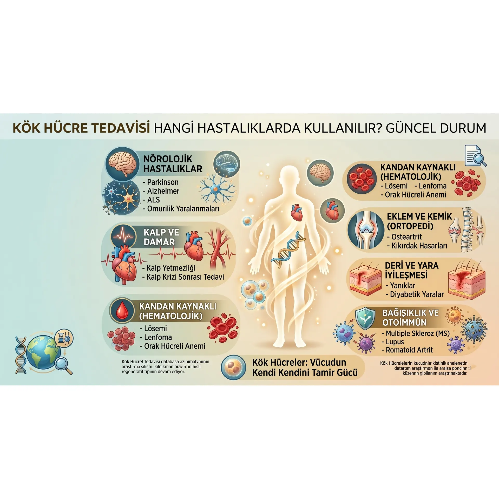 Kök Hücre Tedavisi Hangi Hastalıklarda Kullanılır? Güncel Durum kapak görseli