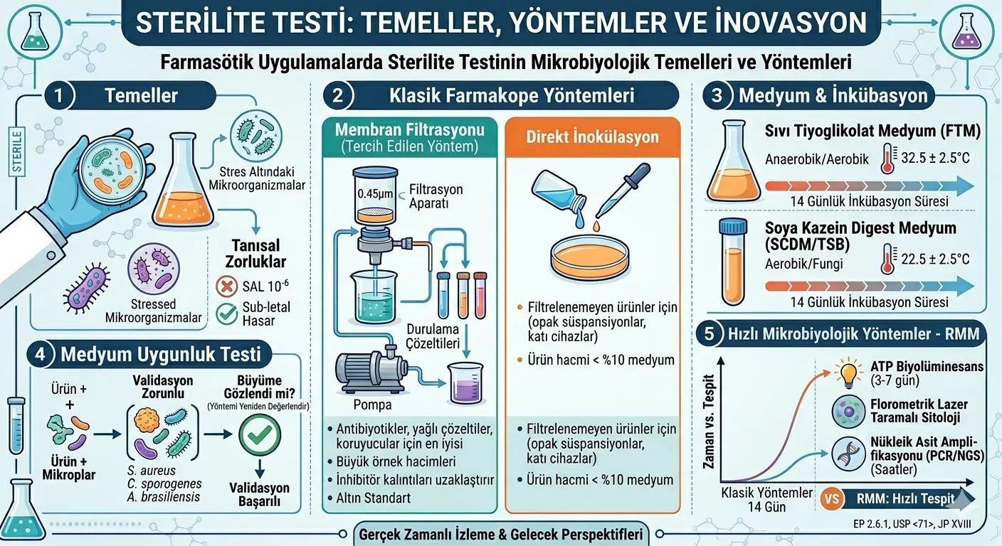 MİKROBİYOLOJİDE STERİLİTE TESTLERİ HAKKINDA BİR İNCELEME image de couverture