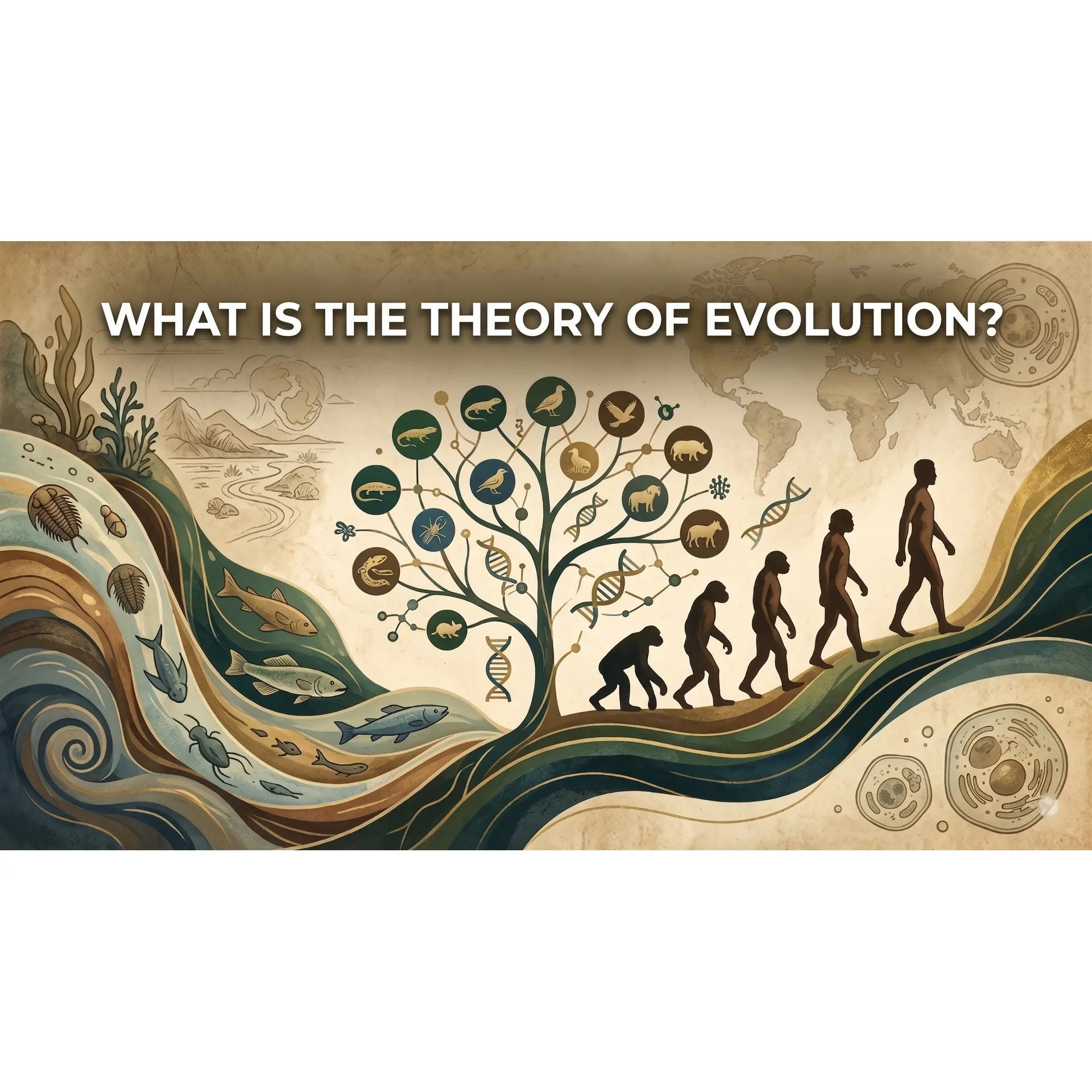 What is the Theory of Evolution? Origin of Species, Mechanisms, and Scientific Evidence cover image
